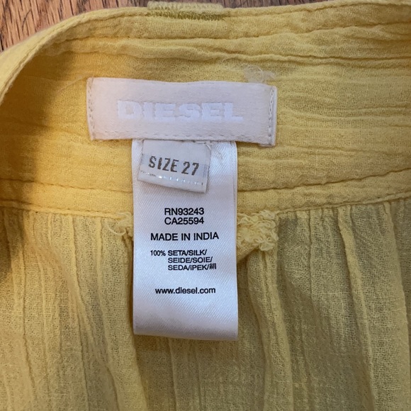 Diesel yellow ruffle skirt - Picture 3 of 6